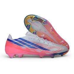 Zapatos de Fútbo adidas F50 Hyperfast Evo FG Ftwr Blanco Morado Solar Turbo