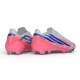 Zapatos de Fútbo adidas F50 Hyperfast Evo FG Ftwr Blanco Morado Solar Turbo