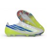 Zapatos de Fútbo adidas F50 Hyperfast Evo FG Blanco Azul Amarillo