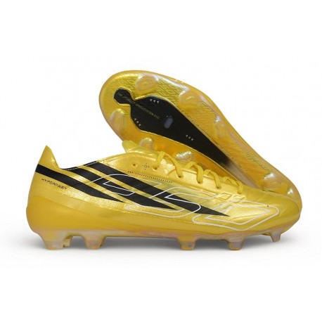 Zapatos de Fútbo adidas F50 Hyperfast Evo FG Dorado Negro