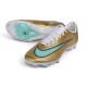 Botines de Futbol Nike Mercurial Superfly XI Elite FG Mtlc Dorado Brillo verde