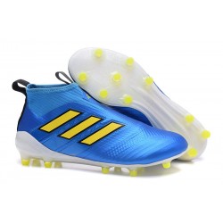adidas Ace 17 + Purecontrol FG Zapatos de futbol Azul Amarillo