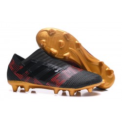 Nuevas Botas de Fubol Adidas Nemeziz Messi 17+ 360Agility FG Negro Oro