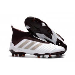 Bota de Fútbol para Hombre Adidas Predator 18+ FG - Blanco Marrón