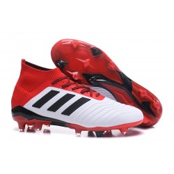 Botas de Fútbol Adidas Predator 18.1 Fg para Hombre - Blanco Rojo
