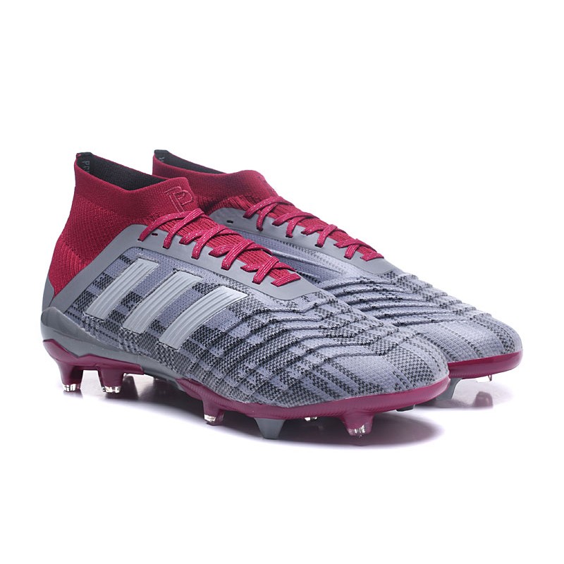 Botas de Fútbol Adidas Predator 18.1 Fg para Pogba - Gris Rojo