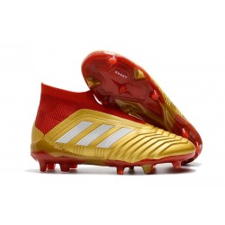 Adidas Predator 18+ FG Botas de Futbol - Oro Rojo