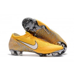 Zapatos de fútbol 2018 Neymar Nike Mercurial Vapor 12 FG - Amarillo Blanco