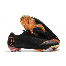 Zapatos de fútbol 2018 Nike Mercurial Vapor 12 FG - Negro Naranja