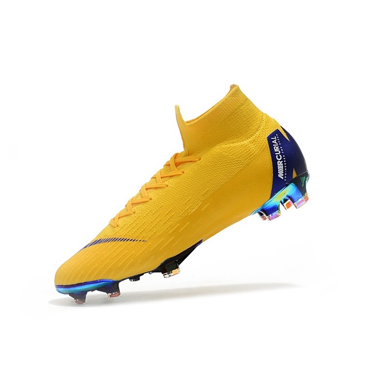 Nike Mercurial Superfly 8 Academy AG Césped Artificial Zapatos de fútbol  Tipos de suela - Amarillo/rojo/negro