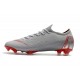 Nike Mercurial Vapor 12 Elite FG Tacos de Futbol - Gris Rojo