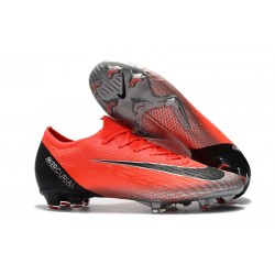 Cristiano Ronaldo Nike Mercurial Vapor 12 Elite FG - Rojo Negro Argento