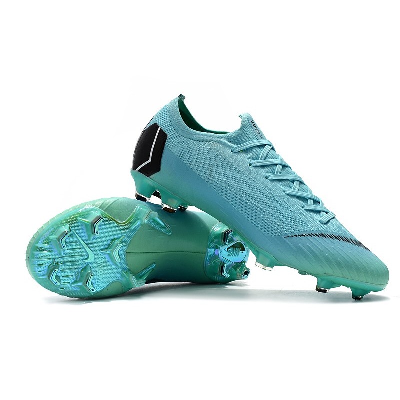 Nike Mercurial Vapor 12 Elite FG Tacos de Futbol - Azul Negro