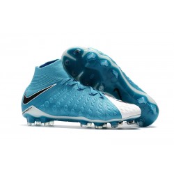 Nike Botas de Fútbol para Hombre Hypervenom Phantom DF FG- Azul Blanco