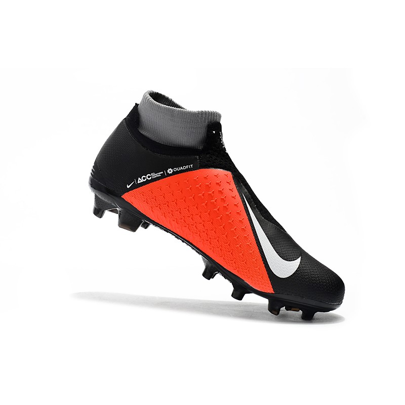 Zapatos de Fútbol Nike Phantom VSN Elite DF FG - Negro Rojo Bianco