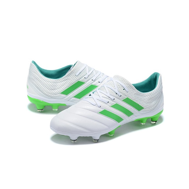 adidas Copa 19.1 FG Nuevas Zapatos de Fútbol - Blanco Verde