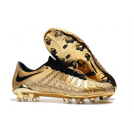 Nike Hypervenom Phantom 3 FG BOTAS DE FÚTBOL - Oro Negro