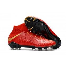 Nike Botas de Fútbol para Hombre Hypervenom Phantom DF FG- Rojo Oro