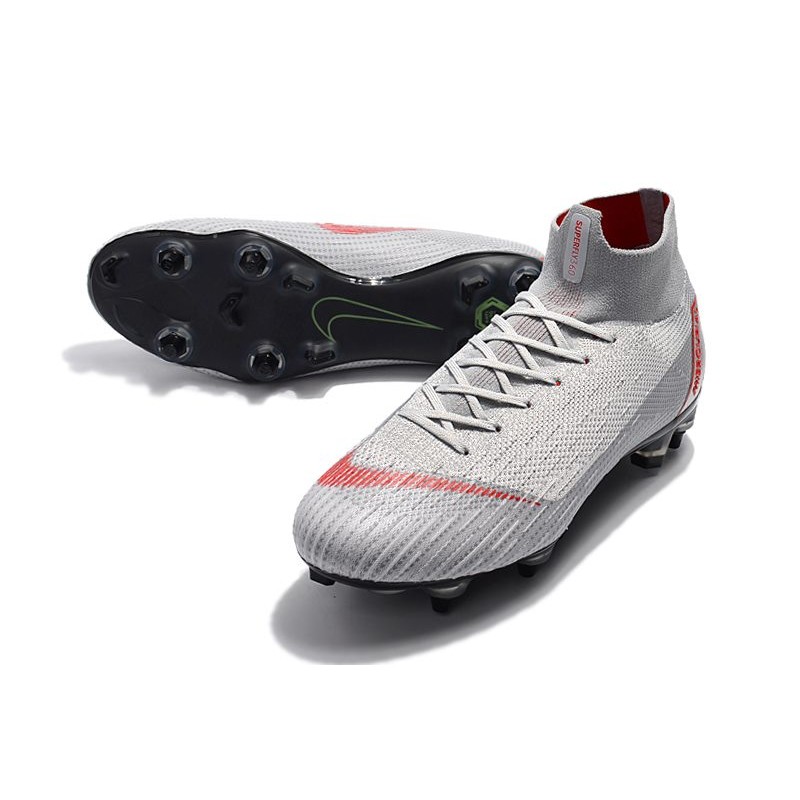 Zapatillas Nike Mercurial Superfly 6 Elite SG-Pro Gris Rojo