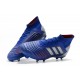 Botas y Zapatillas de Fútbol adidas Predator 19.1 FG - Azul Argento