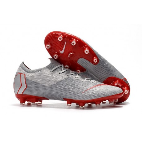 Nike Mercurial Vapor 360 Elite AG-PRO Botas de Fútbol Gris Rojo