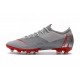 Nike Mercurial Vapor 360 Elite AG-PRO Botas de Fútbol Gris Rojo