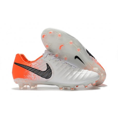 Nike Botas de fútbol Tiempo Legend VII Elite FG - Blanco Naranja