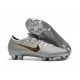 Nike Zapatos de Fútbol Mercurial Vapor XII Elite FG - Plata Negro