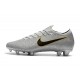 Nike Zapatos de Fútbol Mercurial Vapor XII Elite FG - Plata Negro