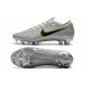 Nike Zapatos de Fútbol Mercurial Vapor XII Elite FG - Plata Negro