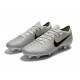 Nike Zapatos de Fútbol Mercurial Vapor XII Elite FG - Plata Negro