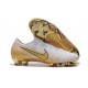Nike Mercurial Vapor 12 Elite FG Botas de Futbol Blanco Oro