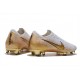 Nike Mercurial Vapor 12 Elite FG Botas de Futbol Blanco Oro