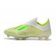 Botas de Fútbol adidas X 18+ FG - Blanco Verde
