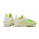 Botas de Fútbol adidas X 18+ FG - Blanco Verde