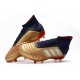Botas y Zapatillas de Fútbol adidas Predator 19.1 FG - Oro Plata Rojo