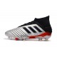 Botas y Zapatillas de Fútbol adidas Predator 19.1 FG - Metal Negro Rojo