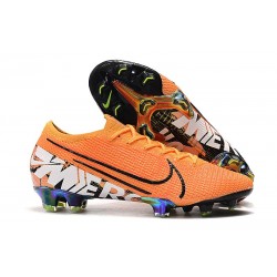 Botas de fútbol Nike Mercurial Vapor 13 Elite FG Naranja Blanco