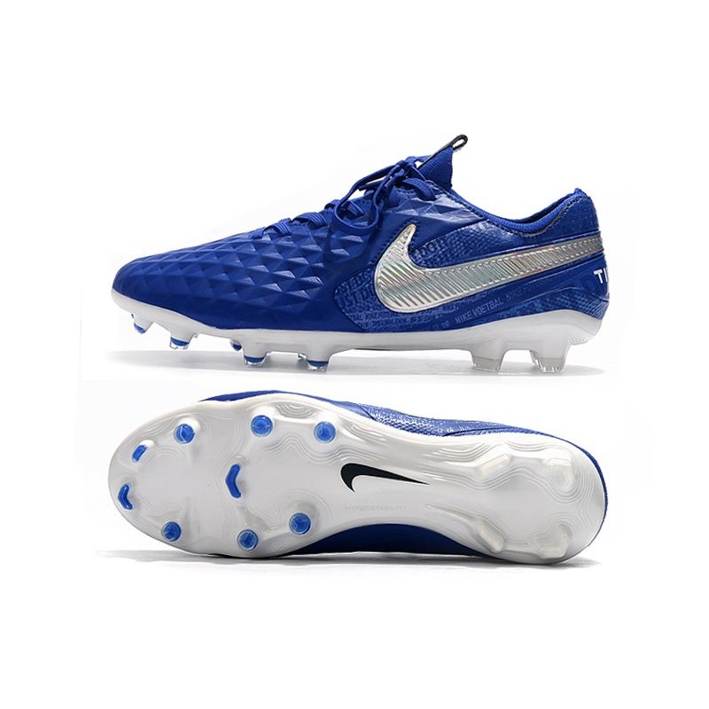 Zapatillas de Fútbol Nike Tiempo Legend 8 FG - Azul Blanco