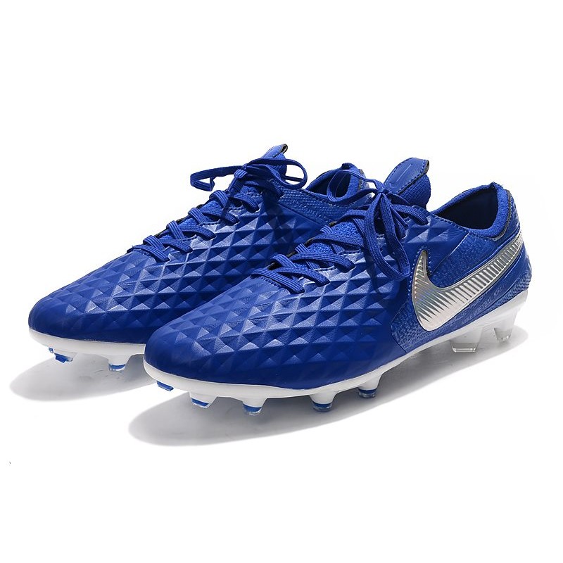 Zapatillas de Fútbol Nike Tiempo Legend 8 FG - Azul Blanco