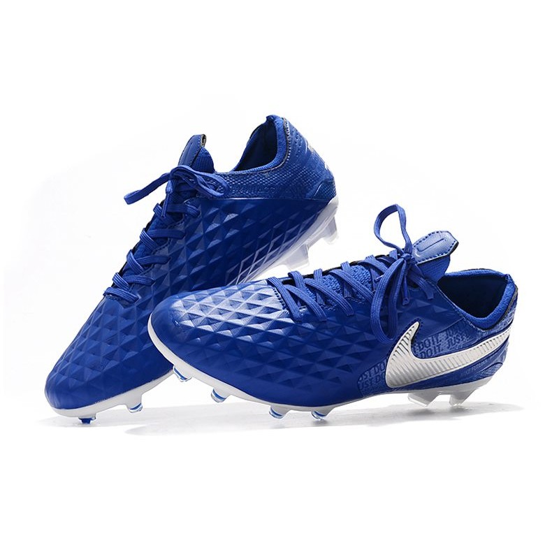 Zapatillas de Fútbol Nike Tiempo Legend 8 FG - Azul Blanco