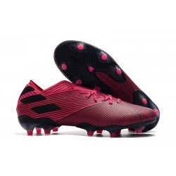 Zapatos de fútbol adidas Nemeziz Messi 19.1 FG Rosa Negro