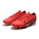 Botas de fútbol Nike Mercurial Vapor 13 Elite FG Rojo Negro