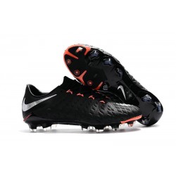 Nike HYPERVENOM PHANTOM 3 FG - Botas de fútbol con tacos - Negro Metal