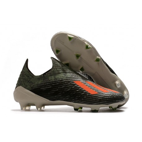 adidas X 19 + FG Zapatos de Fútbol Verde Naranja Chalk