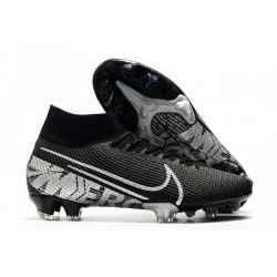 Nike Mercurial Superfly VII Elite FG Negro Gris Metalizado Gris