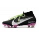 Nike Zapatillas de Fútbol Mercurial Superfly VII Elite FG Negro Blanco Violeta
