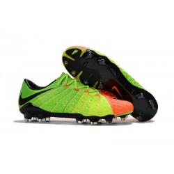 Zapatos de Futbol Nike Hypervenom Phantom III FG ACC Naranja Verde