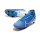 Nike Mercurial-Superfly VII Elite-SG PRO Anti Clog Azul Blanco