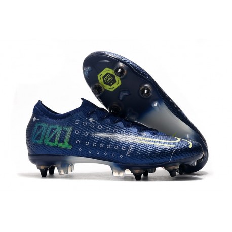Nike Mercurial Vapor 13 Elite ACC SG-Pro Azul Fluorescente Blanco